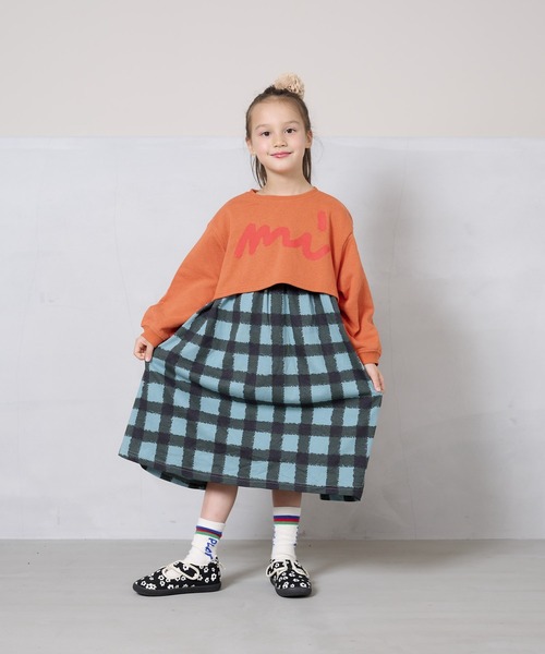 HOGAN RANCH WEAR（ホーガンランチウエア）の「ショートトップスドッキングワンピース（90～140cm）（ワンピース・キッズ・マルチ/グリーン・140/120/130/100/110/90）」の8枚目の写真