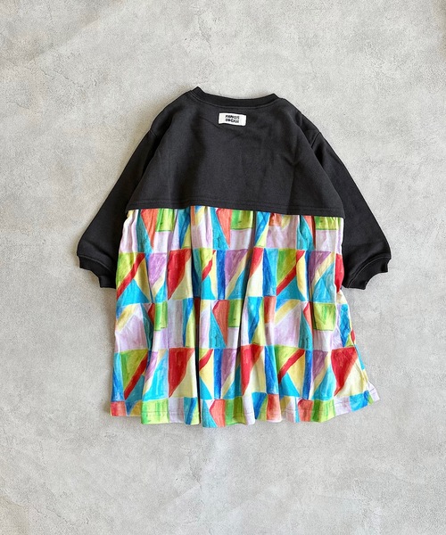 HOGAN RANCH WEAR（ホーガンランチウエア）の「ショートトップスドッキングワンピース（90～140cm）（ワンピース・キッズ・マルチ/グリーン・140/120/130/100/110/90）」の10枚目の写真