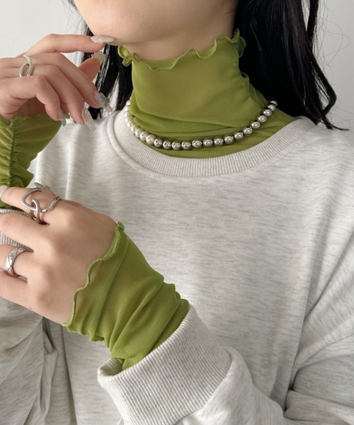 un+frame(アンフレーム)の「pearl mix ball chain necklace/パールMIXマンテルボールチェーンネックレス(ネックレス・レディース・ゴールド/シルバー・FREE)」の22枚目の写真