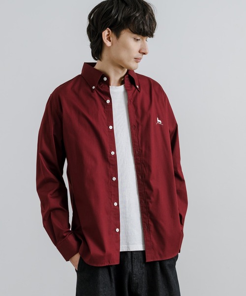 Rocky Monroe(ロッキーモンロー)の「Healthknit ヘルスニットプロダクト 日本製 国産 ブロードボタンダウンシャツ(シャツ/ブラウス・メンズ・ホワイト/ワインレッド/ネイビー/スモークピンク・M/XL/L)」の19枚目の写真