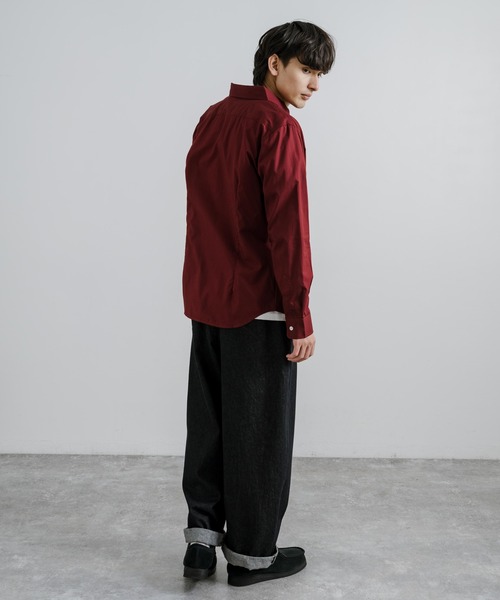 Rocky Monroe(ロッキーモンロー)の「Healthknit ヘルスニットプロダクト 日本製 国産 ブロードボタンダウンシャツ(シャツ/ブラウス・メンズ・ホワイト/ワインレッド/ネイビー/スモークピンク・M/XL/L)」の15枚目の写真