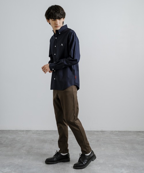 Rocky Monroe(ロッキーモンロー)の「Healthknit ヘルスニットプロダクト 日本製 国産 ブロードボタンダウンシャツ(シャツ/ブラウス・メンズ・ホワイト/ワインレッド/ネイビー/スモークピンク・M/XL/L)」の14枚目の写真