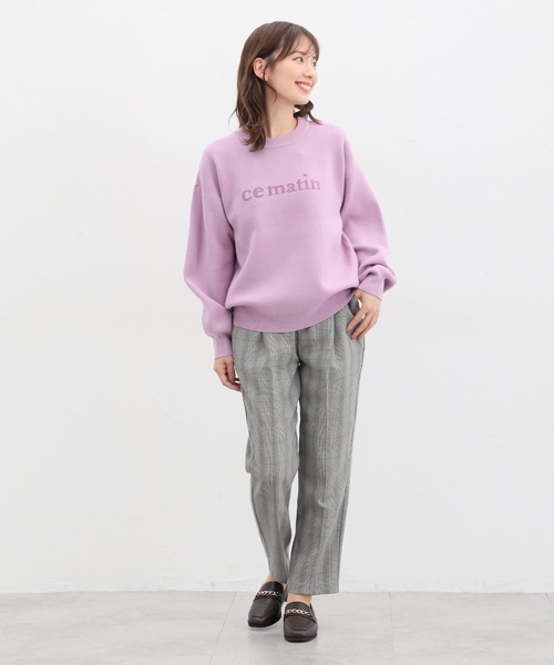 Honeys（ハニーズ）の「ロゴジャカードニット（ニット/セーター