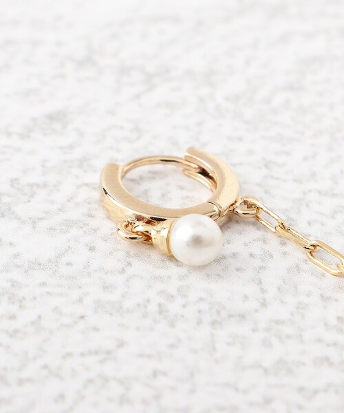 grove(グローブ)の「◆フープチェーンピアス(ピアス(両耳用)・レディース・ピンクゴールド/ゴールド系その他/ゴールド/ゴールド系・00)」の8枚目の写真