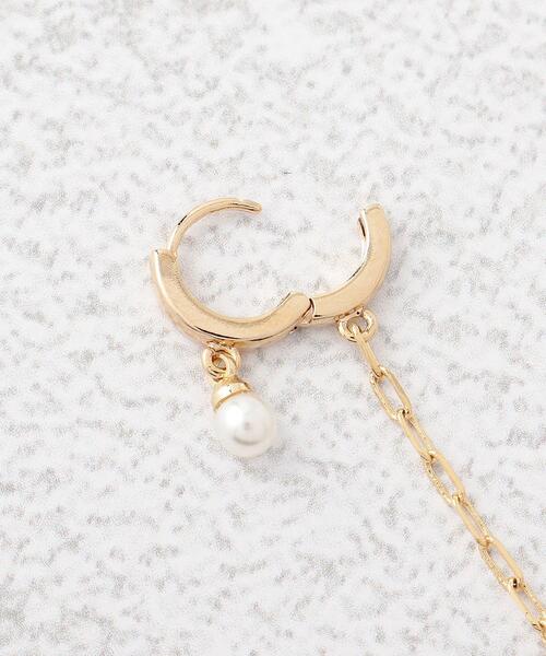 grove(グローブ)の「◆フープチェーンピアス(ピアス(両耳用)・レディース・ピンクゴールド/ゴールド系その他/ゴールド/ゴールド系・00)」の9枚目の写真