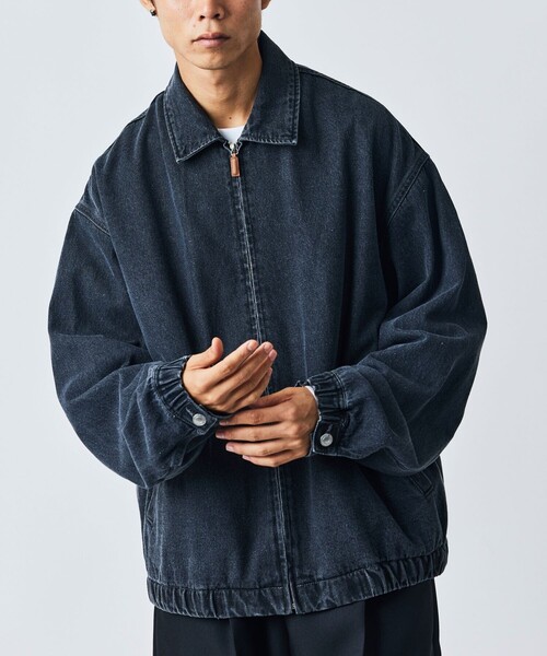 【セール】限定展開 Relax Fit ジップアップ デニムジャケット/ブルゾン（デニムジャケット）｜FREAK'S STORE（フリークスストア）