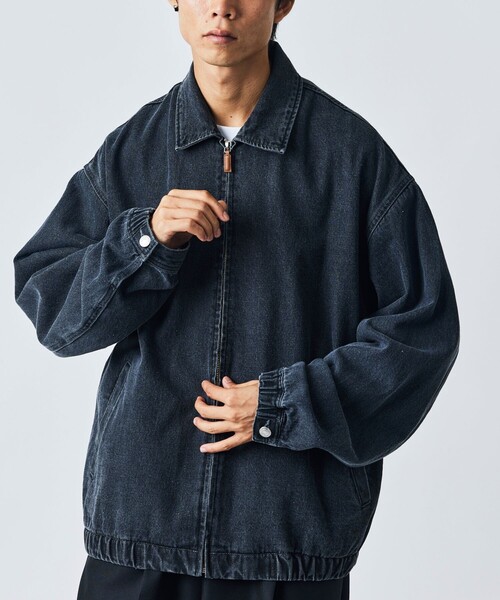 【セール】限定展開 Relax Fit ジップアップ デニムジャケット/ブルゾン（デニムジャケット）｜FREAK'S STORE（フリークスストア）