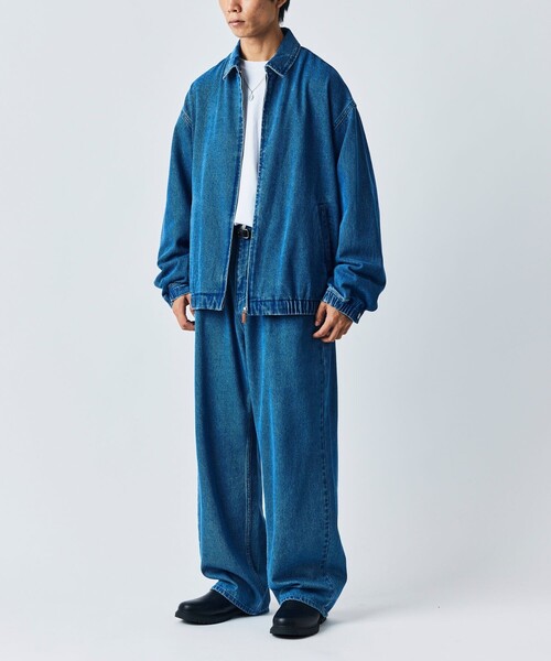 【セール】限定展開 Relax Fit ジップアップ デニムジャケット/ブルゾン（デニムジャケット）｜FREAK'S STORE（フリークスストア）