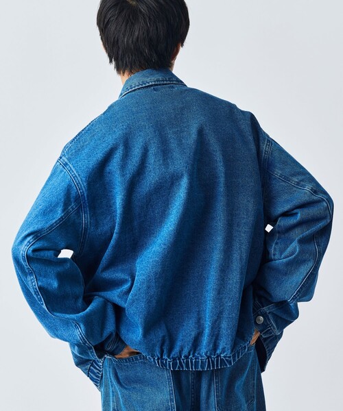 【セール】限定展開 Relax Fit ジップアップ デニムジャケット/ブルゾン（デニムジャケット）｜FREAK'S STORE（フリークスストア）