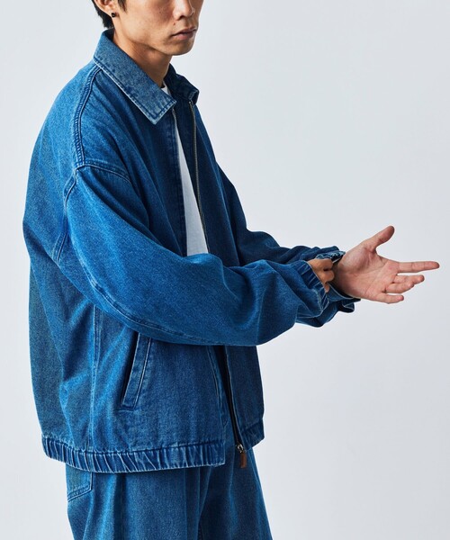 【セール】限定展開 Relax Fit ジップアップ デニムジャケット/ブルゾン（デニムジャケット）｜FREAK'S STORE（フリークスストア）