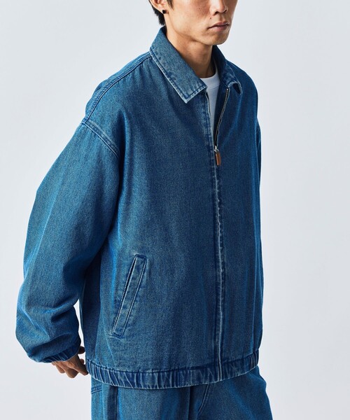 【セール】限定展開 Relax Fit ジップアップ デニムジャケット/ブルゾン（デニムジャケット）｜FREAK'S STORE（フリークスストア）