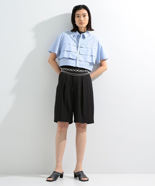 【セール】Ray BEAMS / 1タック ハーフパンツ（その他パンツ）｜Ray BEAMS（レイビームス）