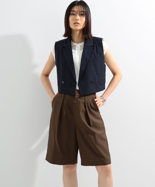 【セール】Ray BEAMS / 1タック ハーフパンツ（その他パンツ）｜Ray BEAMS（レイビームス）