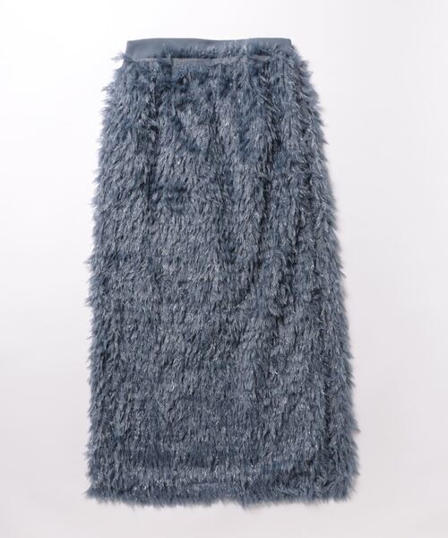 STYLEBLOCK（スタイルブロック）の「フリンジジャガードタイトスカート（スカート・レディース・ブルー系その他/アイボリー/ブラック/グレー・M）」の4枚目の写真