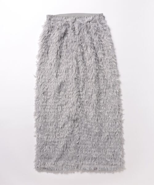 STYLEBLOCK（スタイルブロック）の「フリンジジャガードタイトスカート（スカート・レディース・ブルー系その他/アイボリー/ブラック/グレー・M）」の5枚目の写真