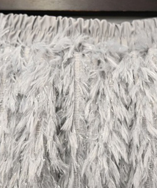 STYLEBLOCK（スタイルブロック）の「フリンジジャガードタイトスカート（スカート・レディース・ブルー系その他/アイボリー/ブラック/グレー・M）」の9枚目の写真