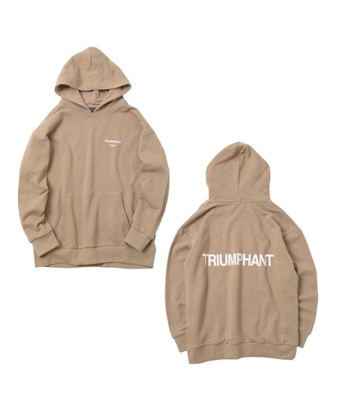 GLAZOS（グラソス）の「【プチプラ】TC裏毛・バックロゴパーカー【セットアップ対応】（その他トップス・キッズ・グレー/ライトブルー/ブラック/ベージュ・140cm/150cm/160cm/170cm）」の4枚目の写真