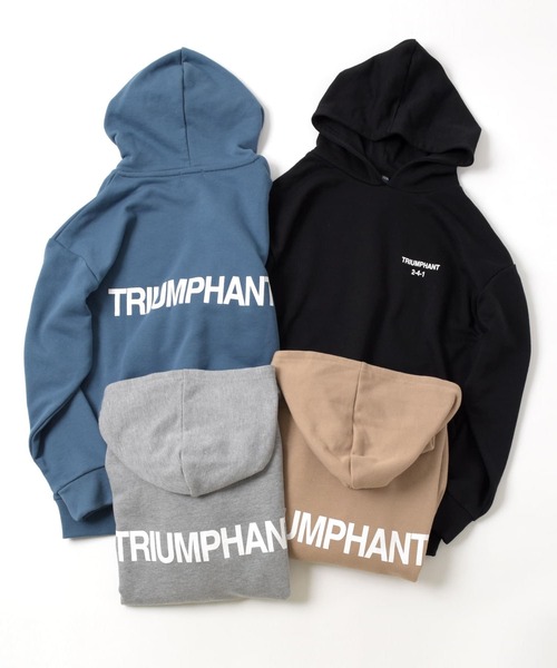 GLAZOS（グラソス）の「【プチプラ】TC裏毛・バックロゴパーカー【セットアップ対応】（その他トップス・キッズ・グレー/ライトブルー/ブラック/ベージュ・140cm/150cm/160cm/170cm）」の14枚目の写真