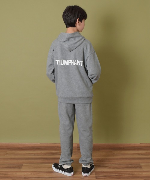 GLAZOS（グラソス）の「【プチプラ】TC裏毛・バックロゴパーカー【セットアップ対応】（その他トップス・キッズ・グレー/ライトブルー/ブラック/ベージュ・140cm/150cm/160cm/170cm）」の18枚目の写真