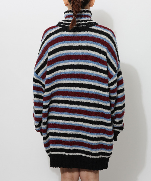 BACK TO THE FIELD（バック トゥー ザ フィールド）の「【MLB】ワッペン刺繍ロゴブークレニットワンピース（ワンピース・レディース・ブラック/グレー/マルチ・FREE）」の13枚目の写真