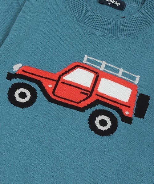 kladskap（クレードスコープ）の「オフロードーカーニットプルオーバー（ニット/セーター・キッズ・ブルー/トップグレー・120cm/110cm/90cm/100cm）」の19枚目の写真