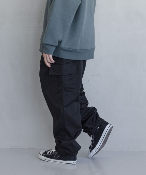 GLOBAL WORK(グローバルワーク)の「起毛カーゴジョグパンツ/キッズ/95-165cm展開/984970(カーゴパンツ・キッズ・ブラック/カーキ・130cm/140cm/110cm/150cm/160cm/100cm/120cm)」の9枚目の写真