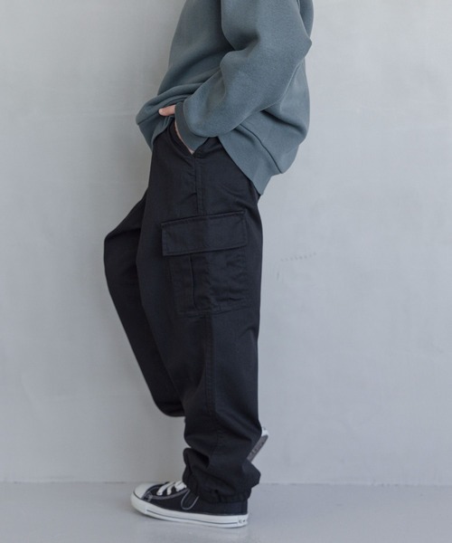 GLOBAL WORK(グローバルワーク)の「起毛カーゴジョグパンツ/キッズ/95-165cm展開/984970(カーゴパンツ・キッズ・ブラック/カーキ・130cm/140cm/110cm/150cm/160cm/100cm/120cm)」の10枚目の写真