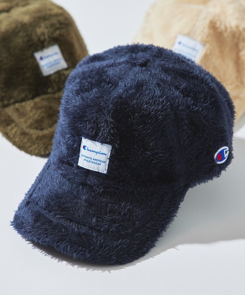 Champion（チャンピオン）の「【CHAMPION】381-4022 ボアチケットローキャップ（キャップ・メンズ・カーキ/ベージュ/ピンク/ブラック/ネイビー・FREE）」の4枚目の写真