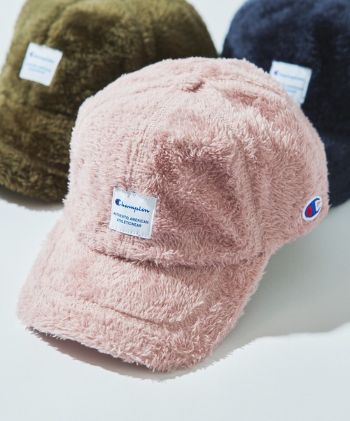 Champion（チャンピオン）の「【CHAMPION】381-4022 ボアチケットローキャップ（キャップ・メンズ・カーキ/ベージュ/ピンク/ブラック/ネイビー・FREE）」の5枚目の写真