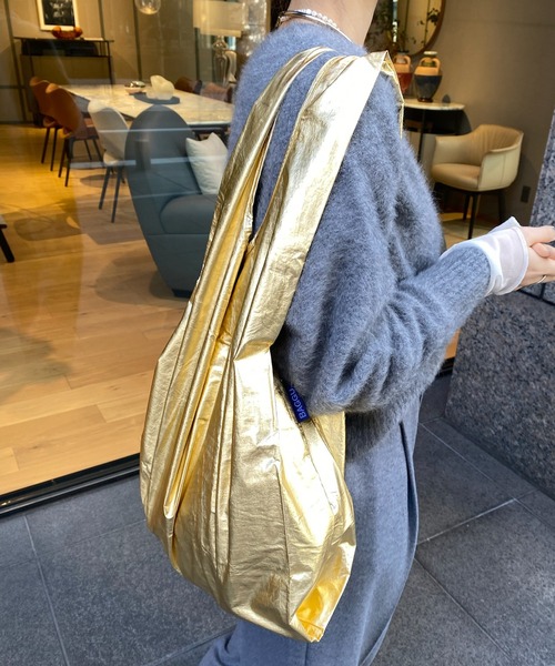 DouDou(ドゥドゥ)の「【BAGGU/バグゥ】23HO STANDARD BAGGU メタリック(エコバッグ/サブバッグ・レディース・ゴールド/シルバー/ライム・FREE)」の18枚目の写真