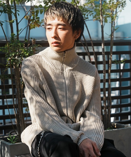 JACKROSE(ジャックローズ)の「JE-DRIVERS KNIT(ニット/セーター・メンズ・ブラック/ベージュ・M/L)」の1枚目の写真