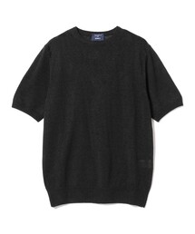 MORGANO × BEAMS F / 別注 リネンコットン ショートスリーブ クルーネック ニット