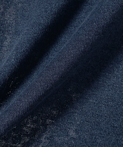 BEAMS F(ビームスエフ)の「MORGANO × BEAMS F / 別注 リネンコットン ショートスリーブ クルーネック ニット(Tシャツ/カットソー・メンズ・ライトブラウン/ブラック/インディゴブルー/ミント・48/50/46)」の19枚目の写真