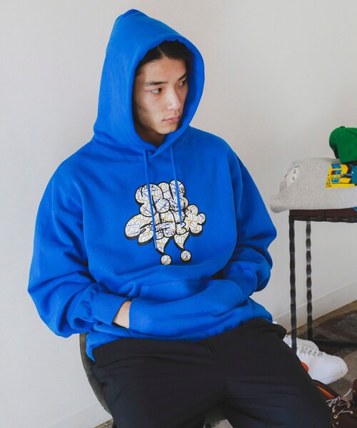 BEAMS T（ビームスティー）の「Noosh × BEAMS T / Hoodie（パーカー・メンズ・ブルー・M/XL/L/S）」の3枚目の写真