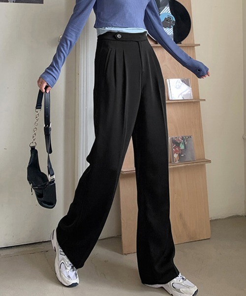 セール】セミワイドパンツ レディース オフィス（スラックス