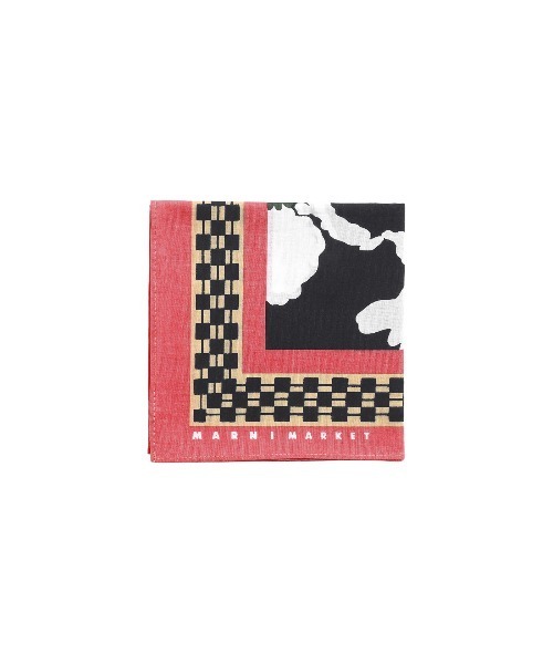 MARNI MARKET(マルニマーケット)の「バンダナ(バンダナ/スカーフ・レディース・ブラックピンク・FREE)」の2枚目の写真