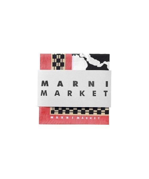 MARNI MARKET(マルニマーケット)の「バンダナ(バンダナ/スカーフ・レディース・ブラックピンク・FREE)」の3枚目の写真