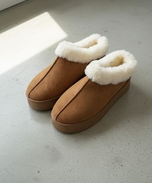 Dedes | Dedes 厚底 ファースリッポン ムートン ショートブーツ(ブーツ)