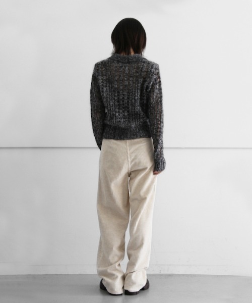 GANNI（ガニー）の「GANNI Mohair Lace Polo（ニット/セーター・レディース・ブラック・SMALL/MEDIUM/X-SMALL）」の11枚目の写真