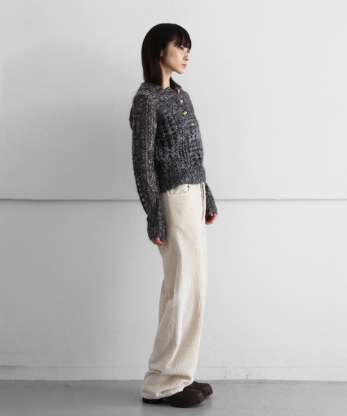 GANNI（ガニー）の「GANNI Mohair Lace Polo（ニット/セーター・レディース・ブラック・SMALL/MEDIUM/X-SMALL）」の10枚目の写真