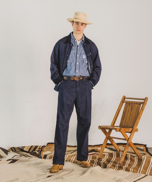 BEAMS PLUS(ビームスプラス)の「POST OVERALLS × BEAMS PLUS / 別注 Tex Mex Ranch Jacket(ブルゾン・メンズ・インディゴブルー・M/L/S)」の2枚目の写真
