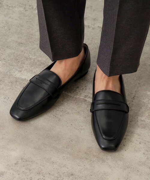 OPAQUE.CLIP（オペークドットクリップ）の「◆【通勤対応/1?ヒール】コインローファー（その他シューズ・レディース・ブラック/ベージュ・02/03）」の3枚目の写真