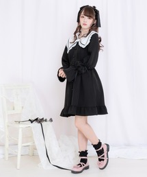 クロスベルトリボンローヒール姫パンプス
