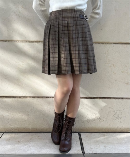 axes femme(アクシーズファム)の「ベルト装飾プリーツキュロット(その他パンツ・レディース・ブラック/ブラウン/グレー・FREE)」の4枚目の写真