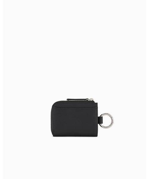 EMPORIO ARMANI(エンポリオアルマーニ)の「【エンポリオ アルマーニ】ASV コンパクトウォレット イーグルプレート&スナップフック付き(財布・メンズ・ブラック系その他・FREE)」の4枚目の写真