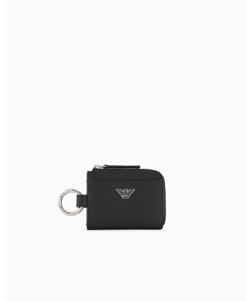 EMPORIO ARMANI(エンポリオアルマーニ)の「【エンポリオ アルマーニ】ASV コンパクトウォレット イーグルプレート&スナップフック付き(財布・メンズ・ブラック系その他・FREE)」の5枚目の写真