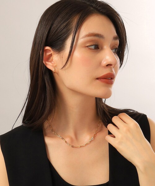 COCOSHNIK(ココシュニック)の「◆K18中空プリムケーブルチェーンロング ネックレスL(43cm)(ネックレス・レディース・イエローゴールド・43cm)」の7枚目の写真