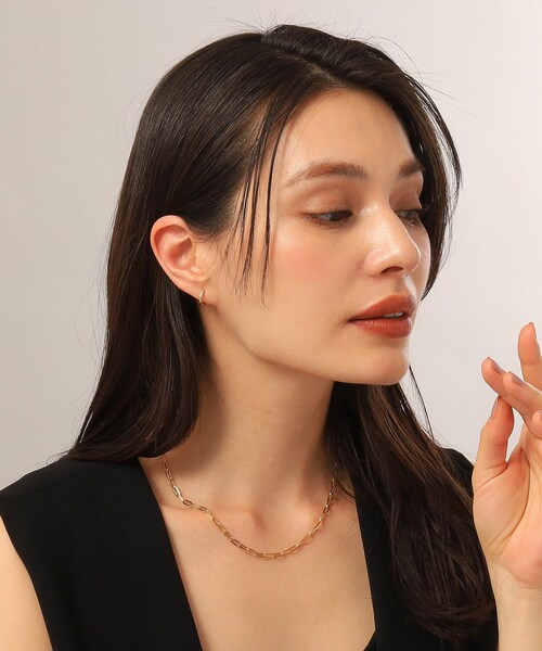 COCOSHNIK(ココシュニック)の「◆K18中空プリムケーブルチェーンロング ネックレスL(43cm)(ネックレス・レディース・イエローゴールド・43cm)」の9枚目の写真
