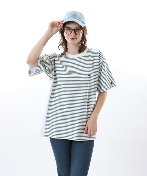 Champion(チャンピオン)の「【Champion/チャンピオン】メンズ リバースウィーブ(R) ショートスリーブTシャツ(Tシャツ/カットソー・メンズ・グレー/ホワイト/オートミール・X-LARGE/LARGE/MEDIUM/SMALL)」の2枚目の写真