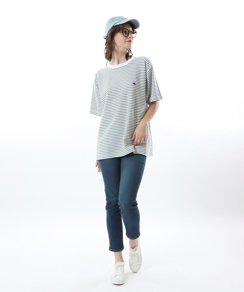 Champion(チャンピオン)の「【Champion/チャンピオン】メンズ リバースウィーブ(R) ショートスリーブTシャツ(Tシャツ/カットソー・メンズ・グレー/ホワイト/オートミール・X-LARGE/LARGE/MEDIUM/SMALL)」の8枚目の写真